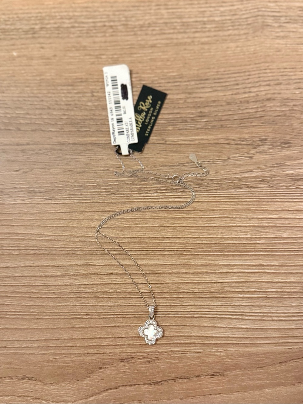 Silver Four-Leaf Clover Pendant Necklace
